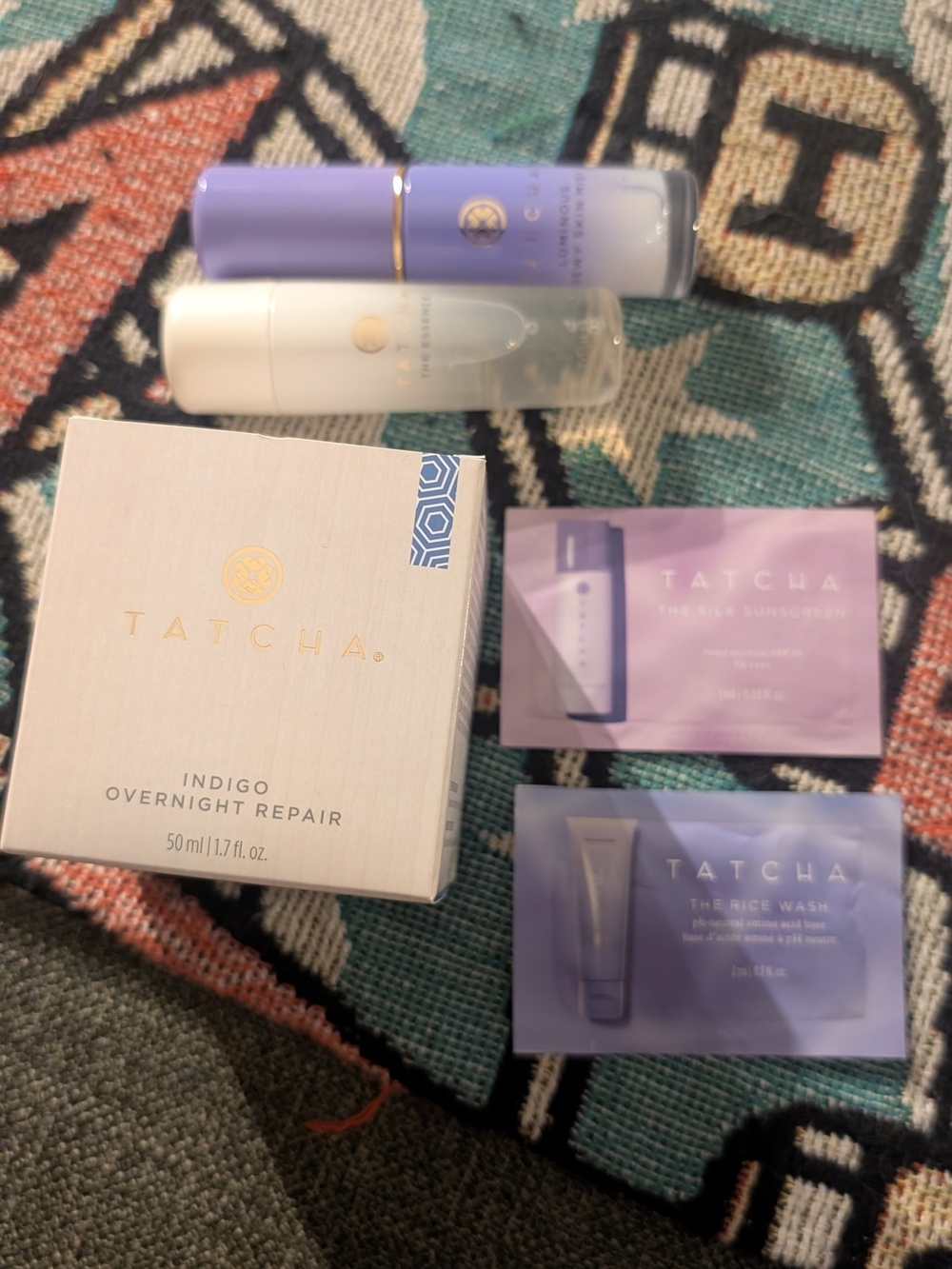 Tatcha Indigo Overnight Repair Barrier Cream Bundle